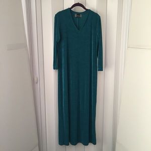Slinky Brand Dress Sz Medium Teal Green